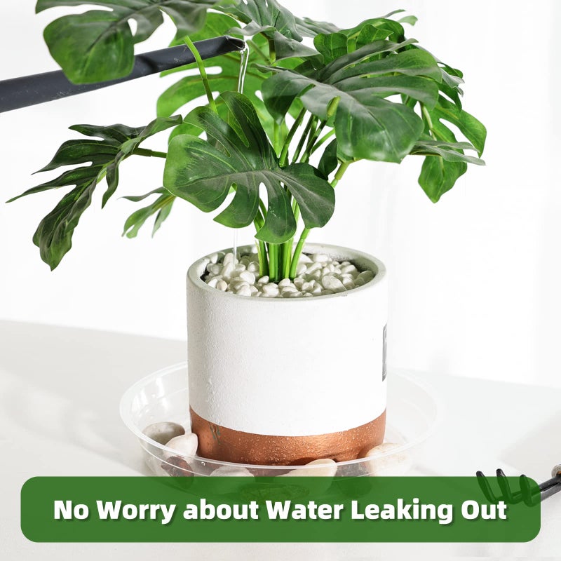 TRUEDAYS 20 Pack Plant Saucers (6 inch / 8inch / 10inch / 12inch) Clear Plant Saucers Flower Pot Tray Excellent for Indoor & Outdoor Plants - Image 5